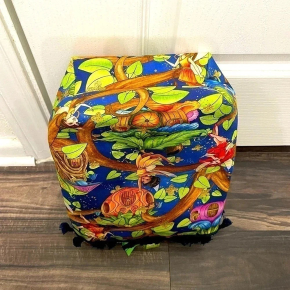 Tinker Bell Fairy Themed Custom Made Purse Tote and Matching Attached Zipper Bag - Picture 9 of 12